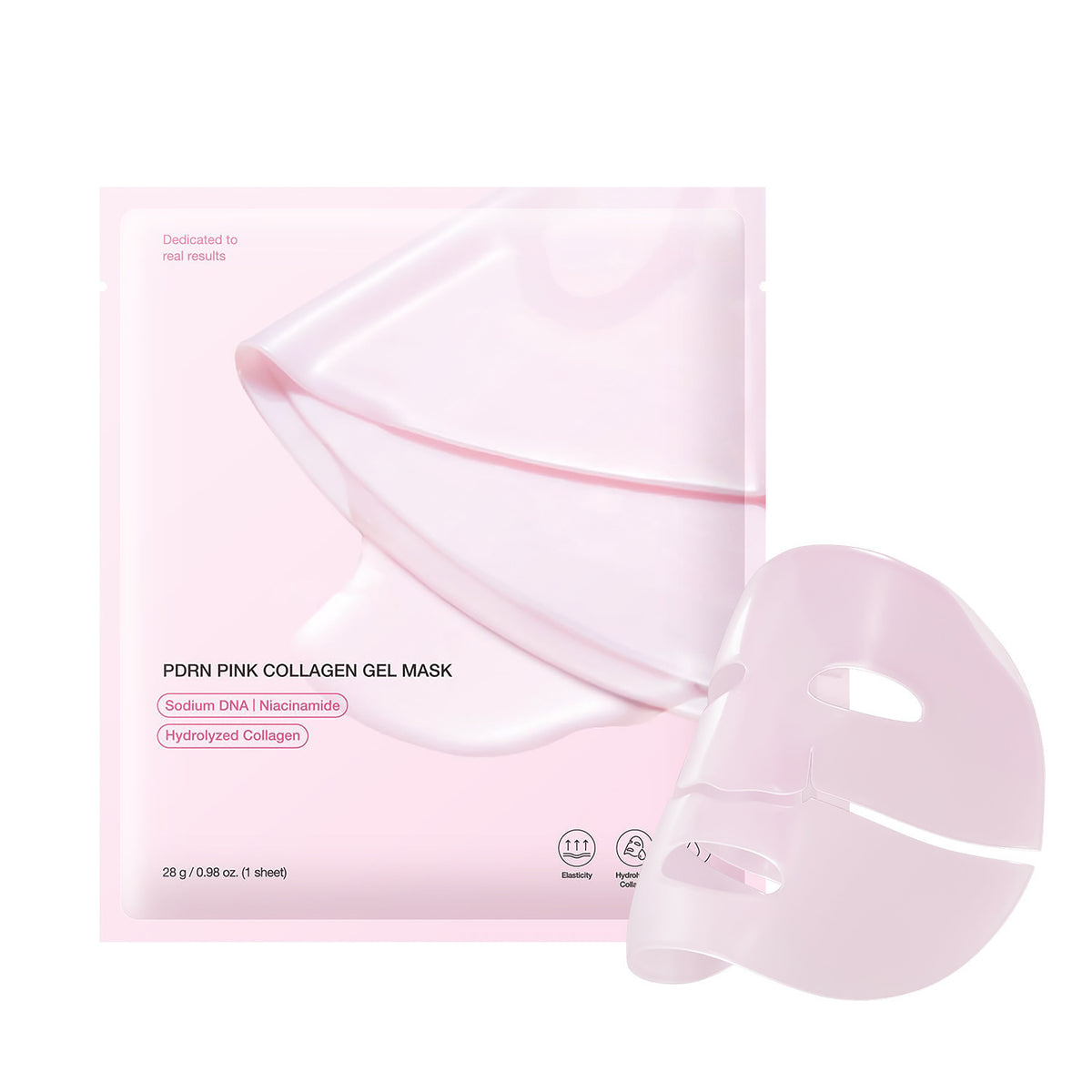 PDRN PINK COLLAGEN GEL MASK Pink Collagen facial mask Jelly Split facial mask