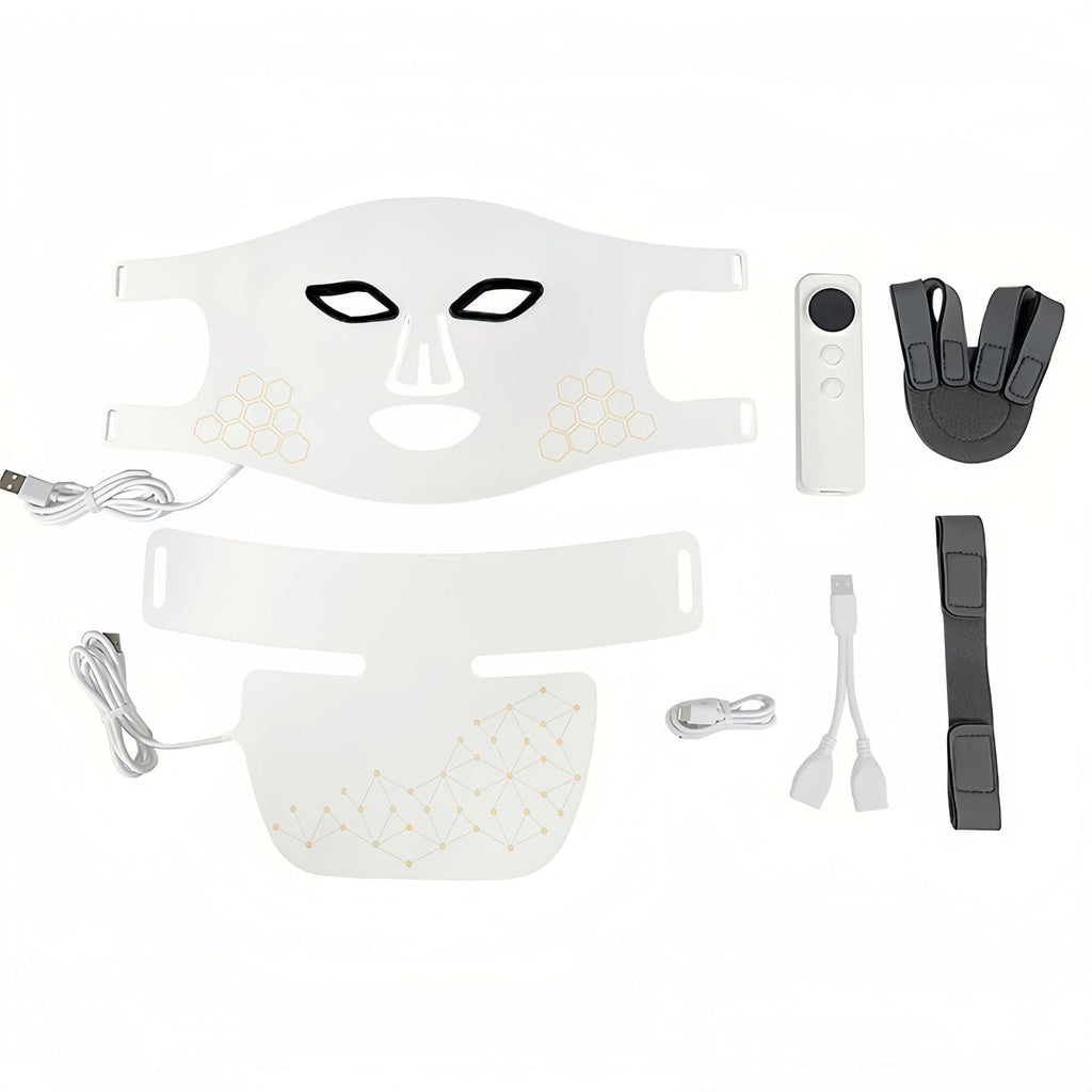 Photon facial rejuvenation mask beauty set with infrared therapy combination